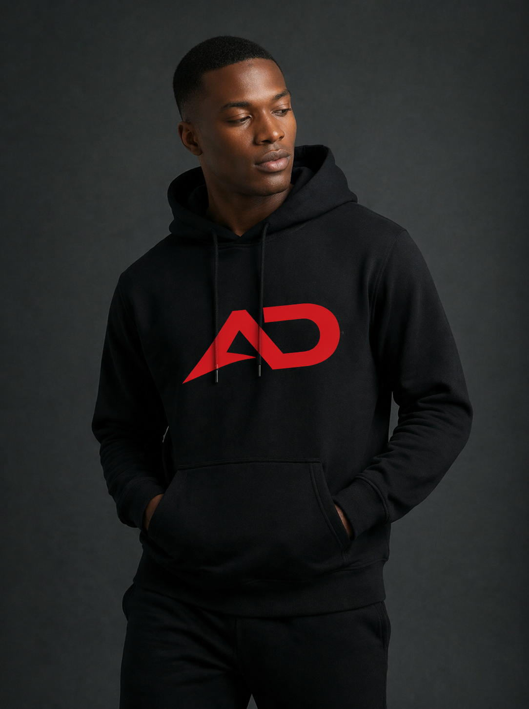 AD Premium Hoodie — Men's Red